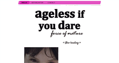 Desktop Screenshot of agelessifyoudare.org