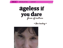 Tablet Screenshot of agelessifyoudare.org